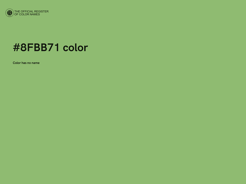 #8FBB71 color image