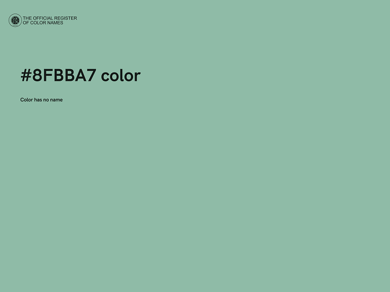 #8FBBA7 color image