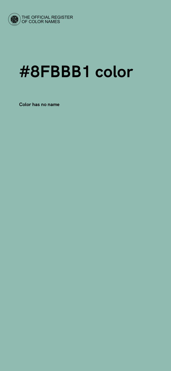 #8FBBB1 color image