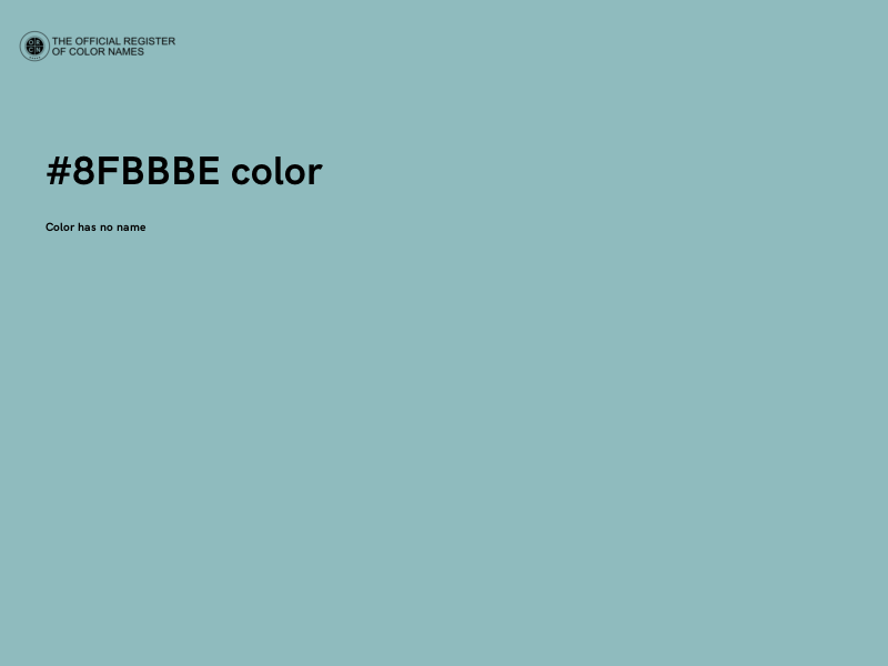 #8FBBBE color image