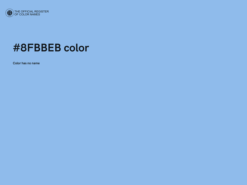 #8FBBEB color image