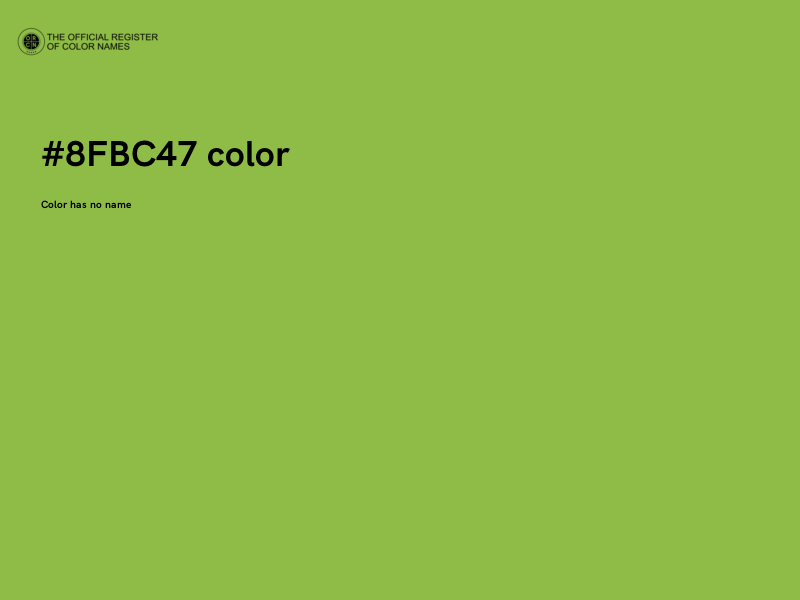#8FBC47 color image