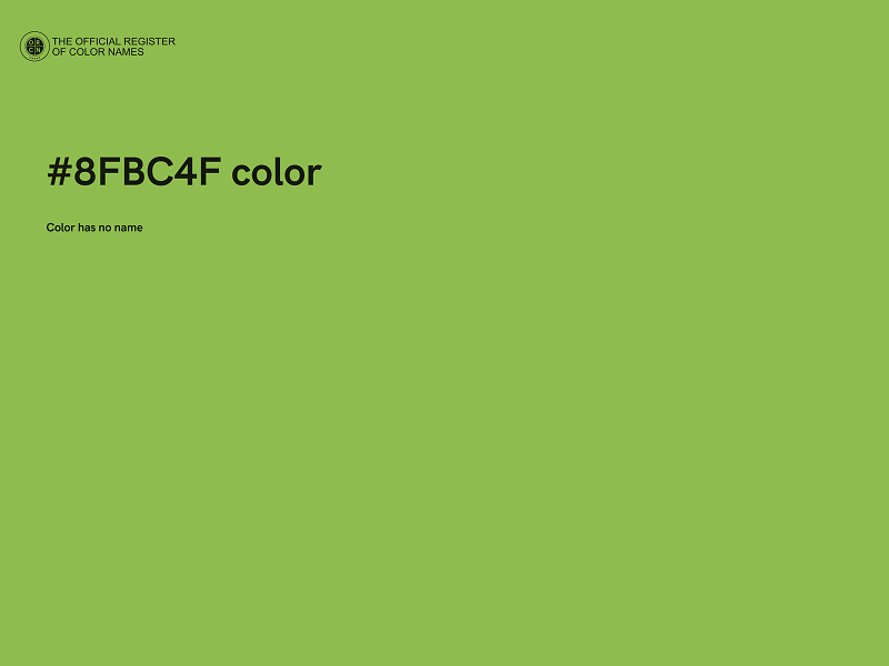 #8FBC4F color image