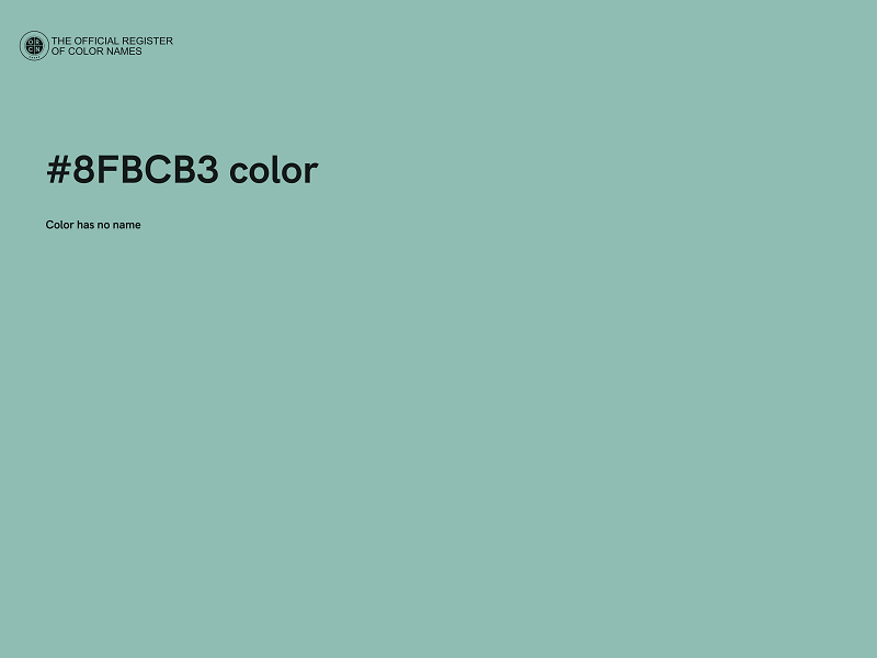 #8FBCB3 color image
