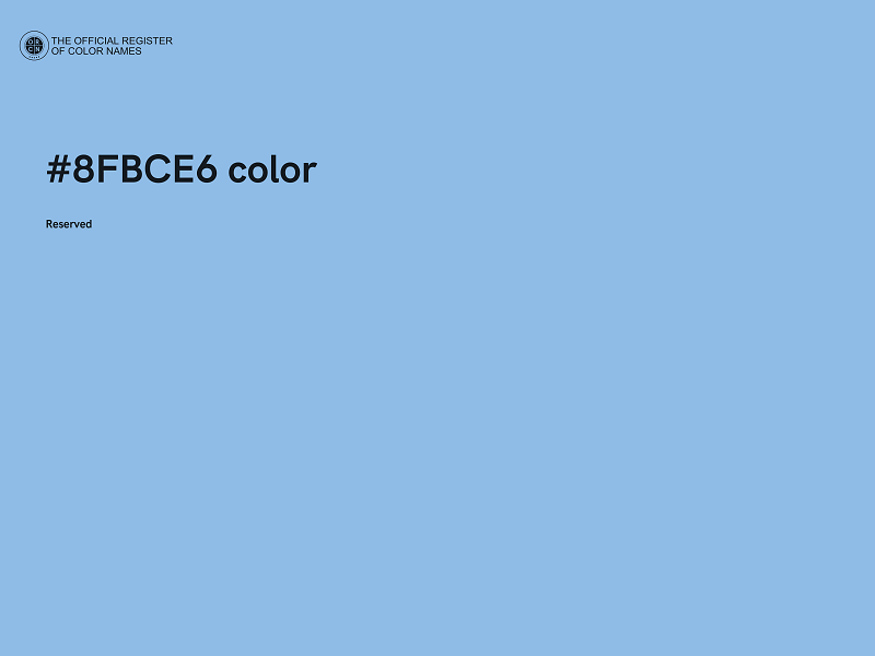 #8FBCE6 color image