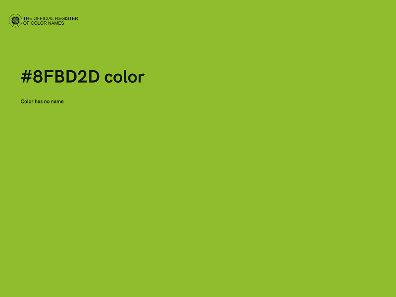 #8FBD2D color image