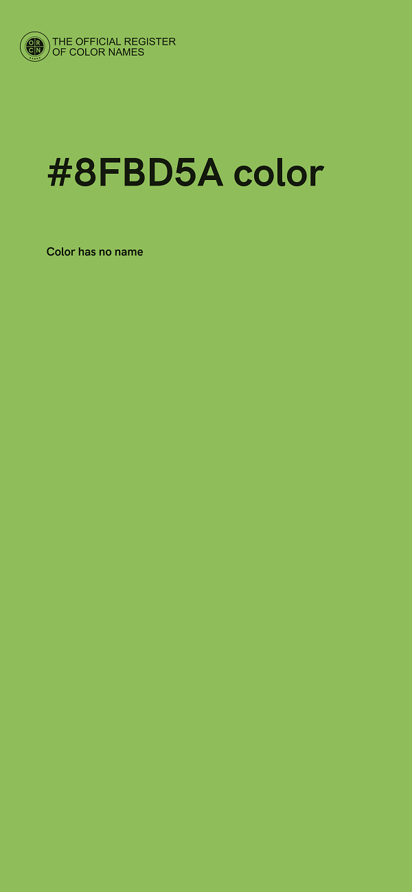 #8FBD5A color image