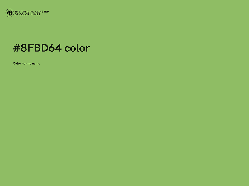 #8FBD64 color image