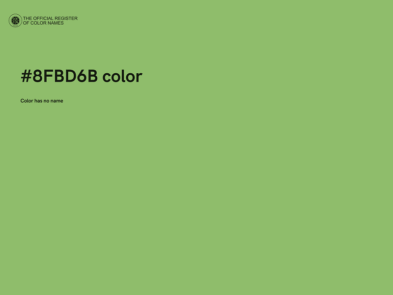 #8FBD6B color image