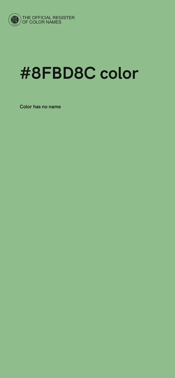 #8FBD8C color image