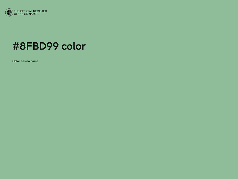 #8FBD99 color image