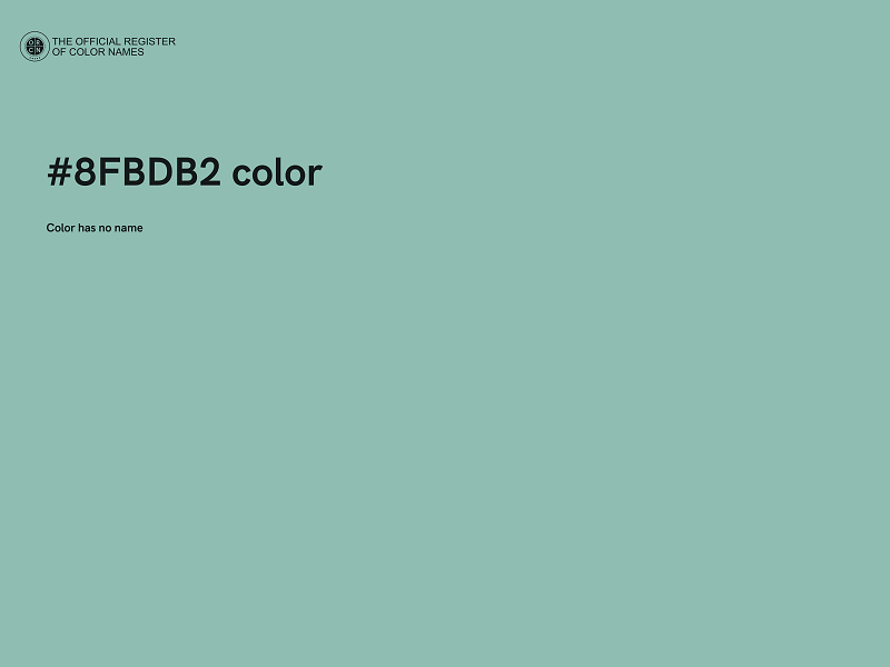 #8FBDB2 color image
