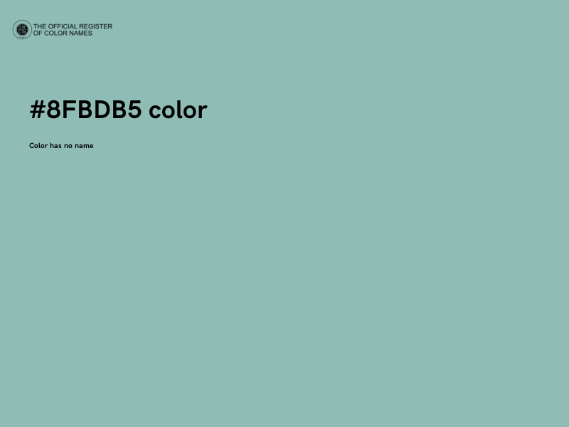 #8FBDB5 color image
