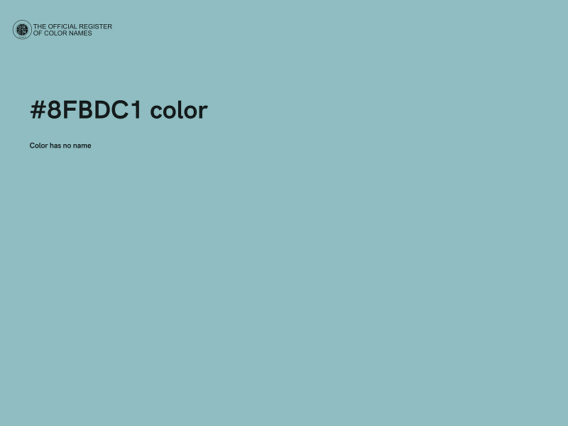 #8FBDC1 color image
