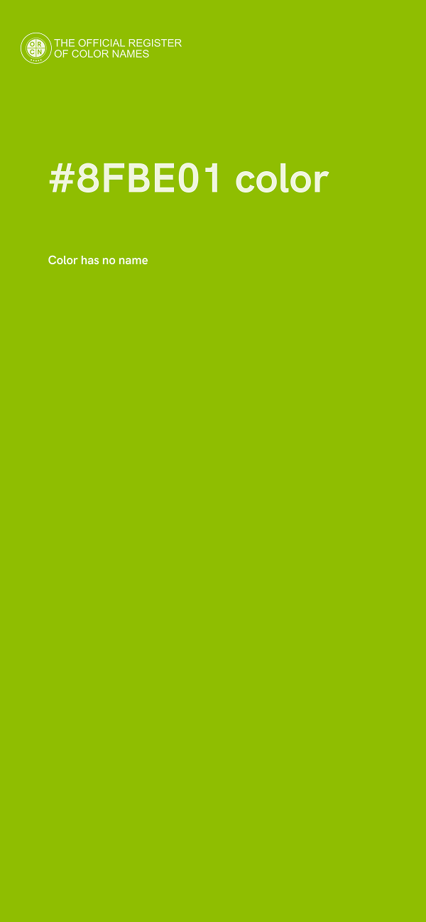 #8FBE01 color image
