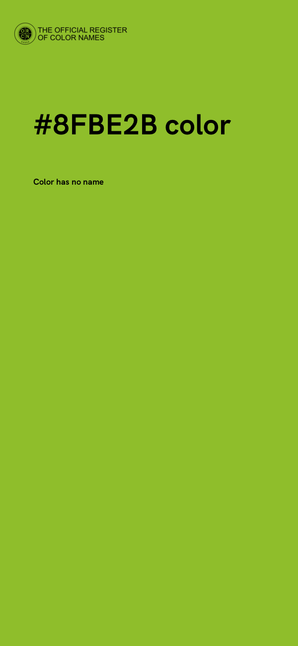 #8FBE2B color image