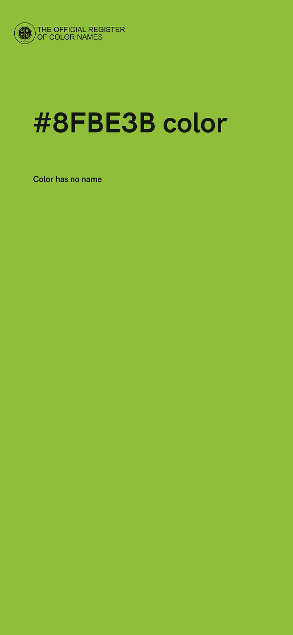#8FBE3B color image