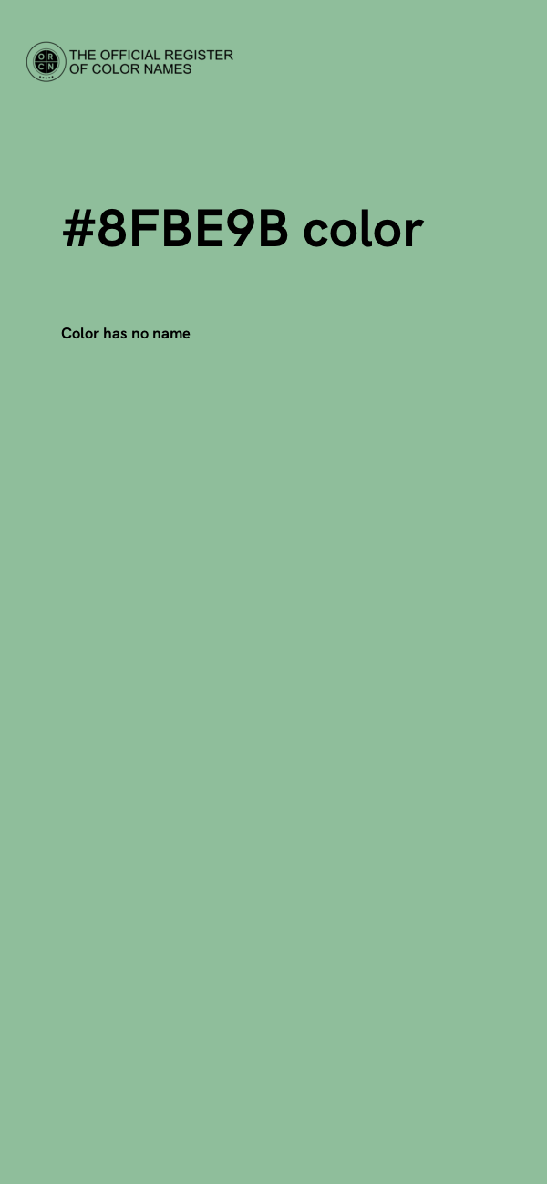 #8FBE9B color image