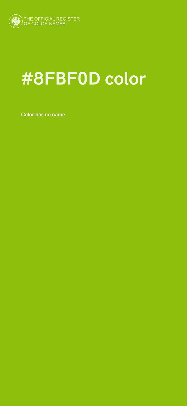 #8FBF0D color image
