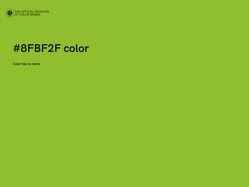 #8FBF2F color image