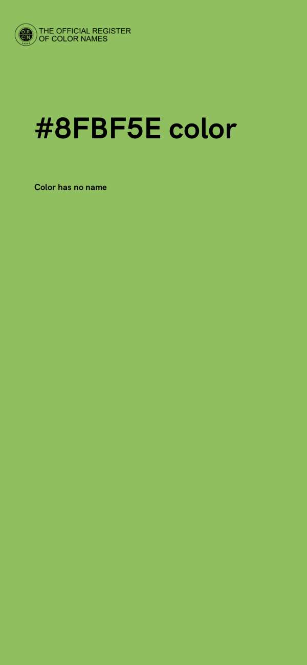 #8FBF5E color image