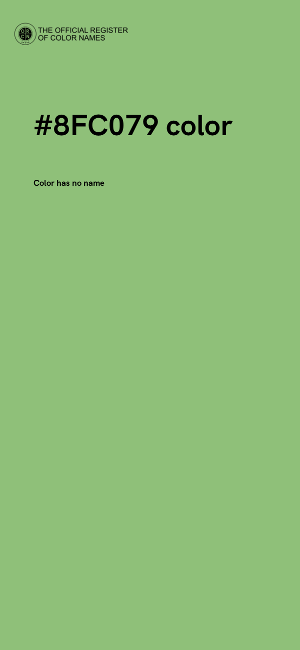 #8FC079 color image