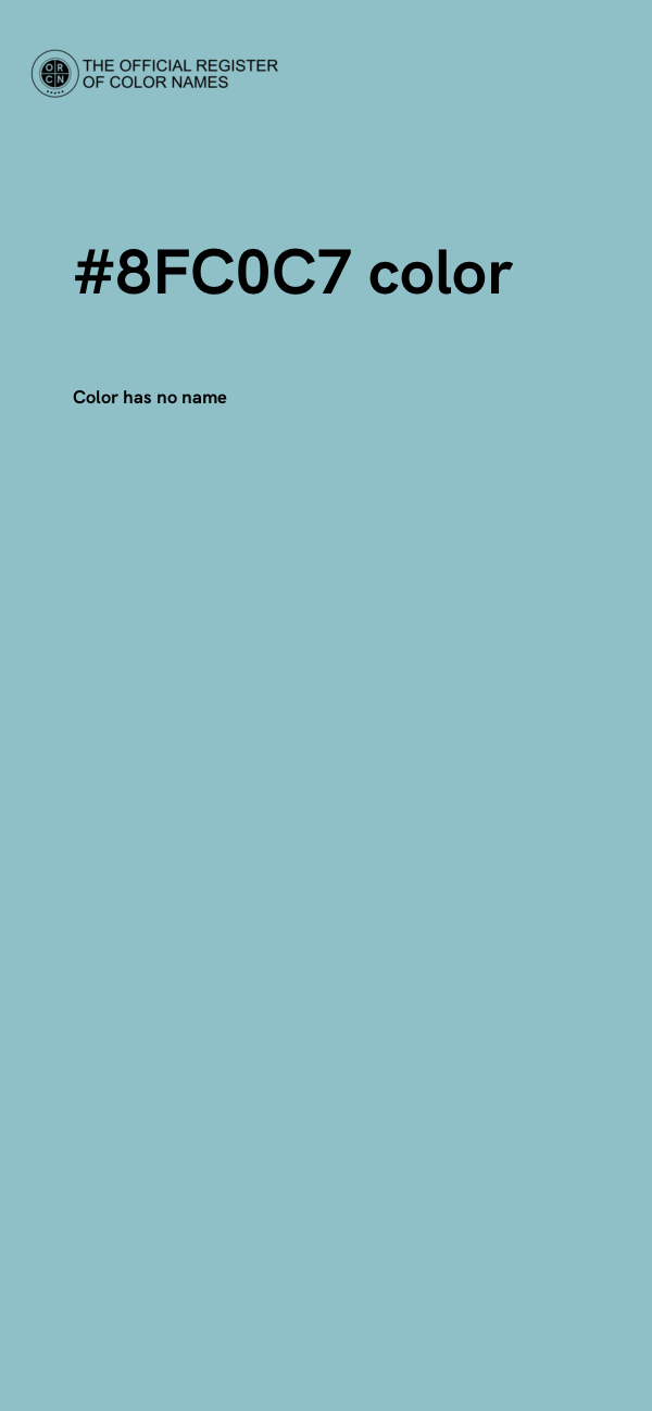 #8FC0C7 color image