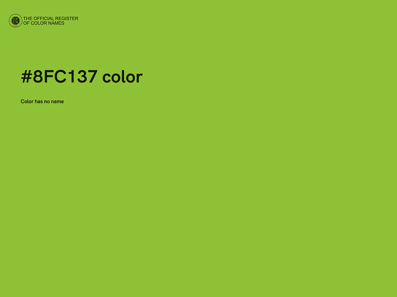 #8FC137 color image