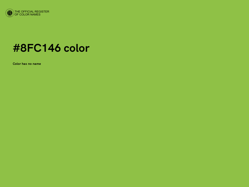 #8FC146 color image
