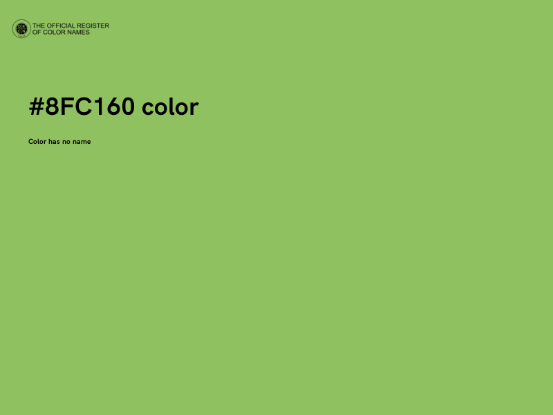 #8FC160 color image