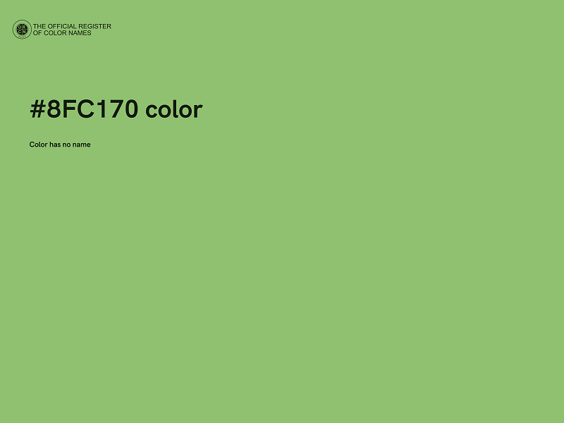 #8FC170 color image