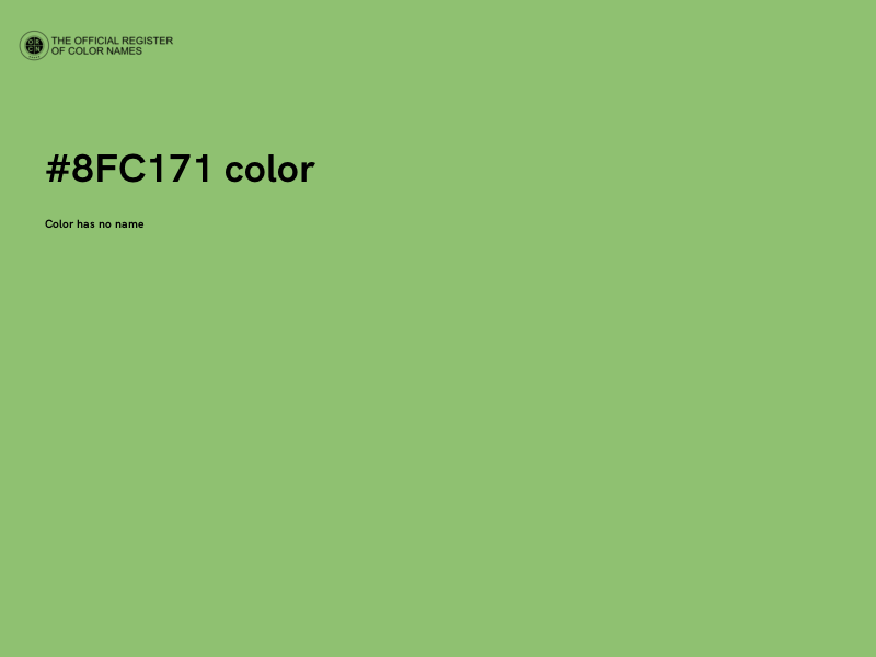 #8FC171 color image