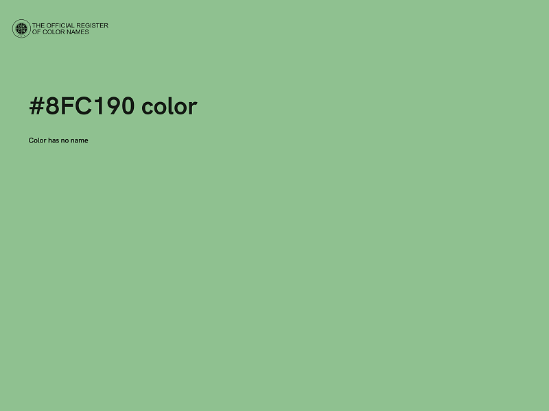 #8FC190 color image