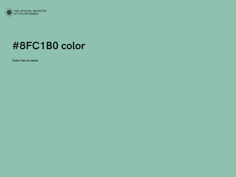 #8FC1B0 color image