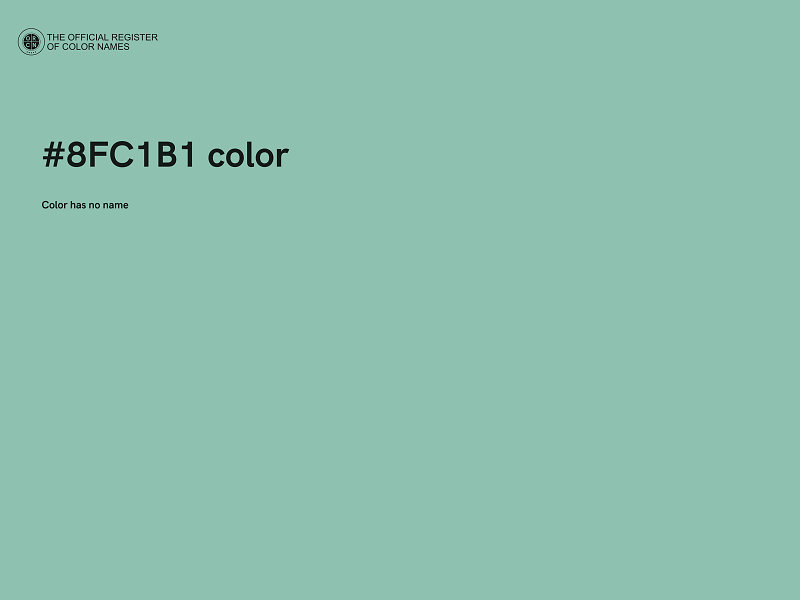 #8FC1B1 color image