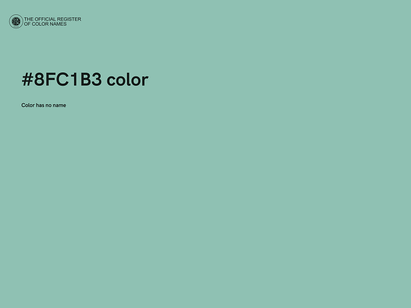 #8FC1B3 color image