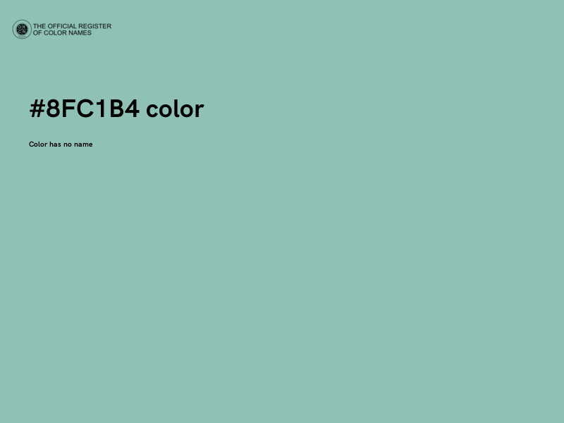 #8FC1B4 color image