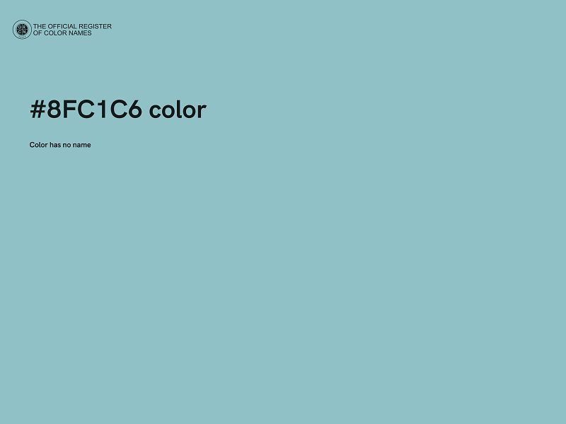 #8FC1C6 color image