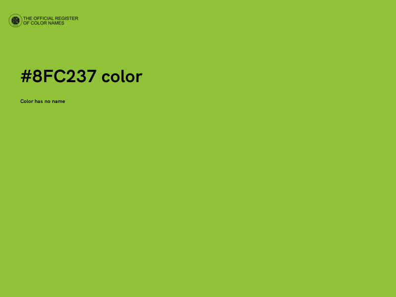#8FC237 color image