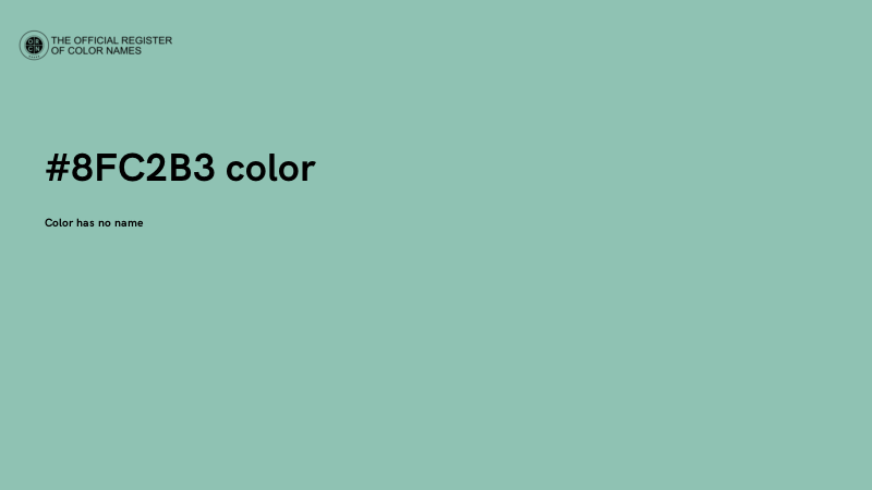#8FC2B3 color image