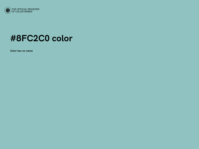 #8FC2C0 color image