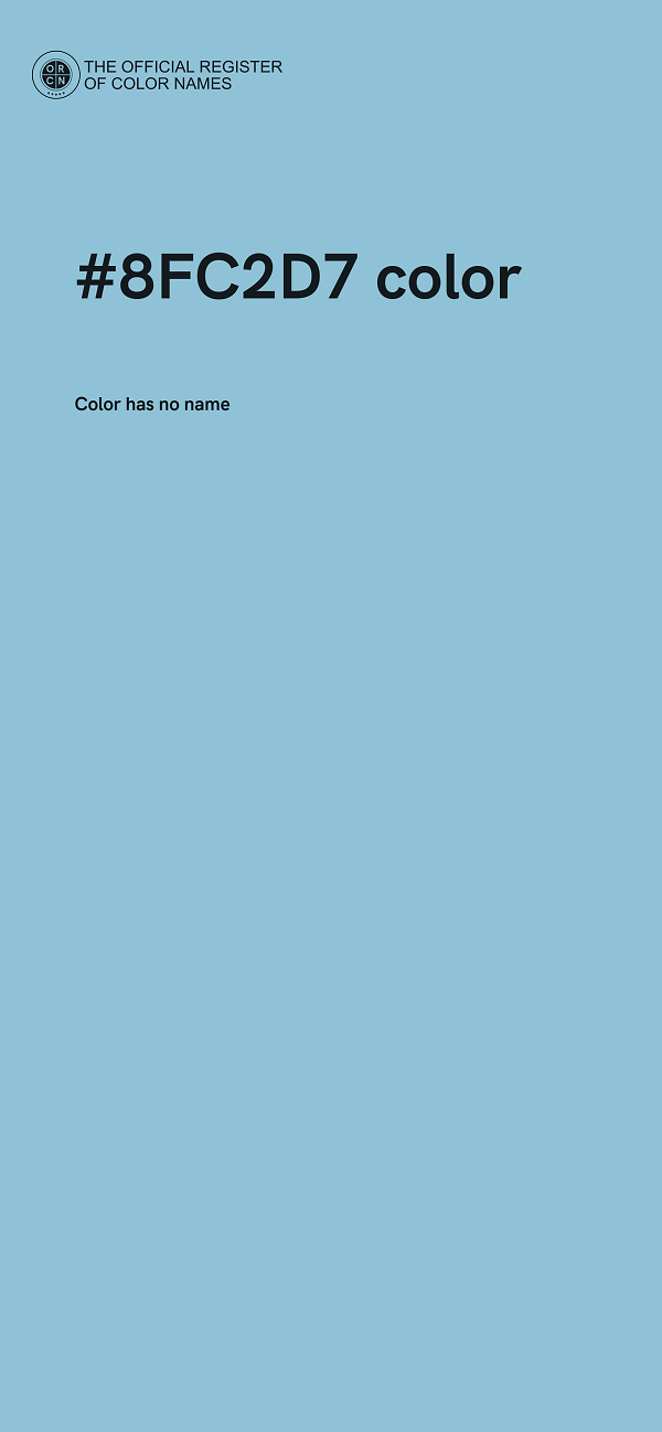 #8FC2D7 color image