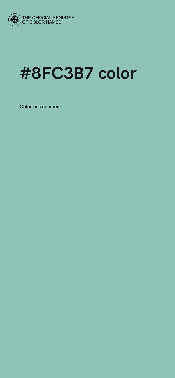 #8FC3B7 color image