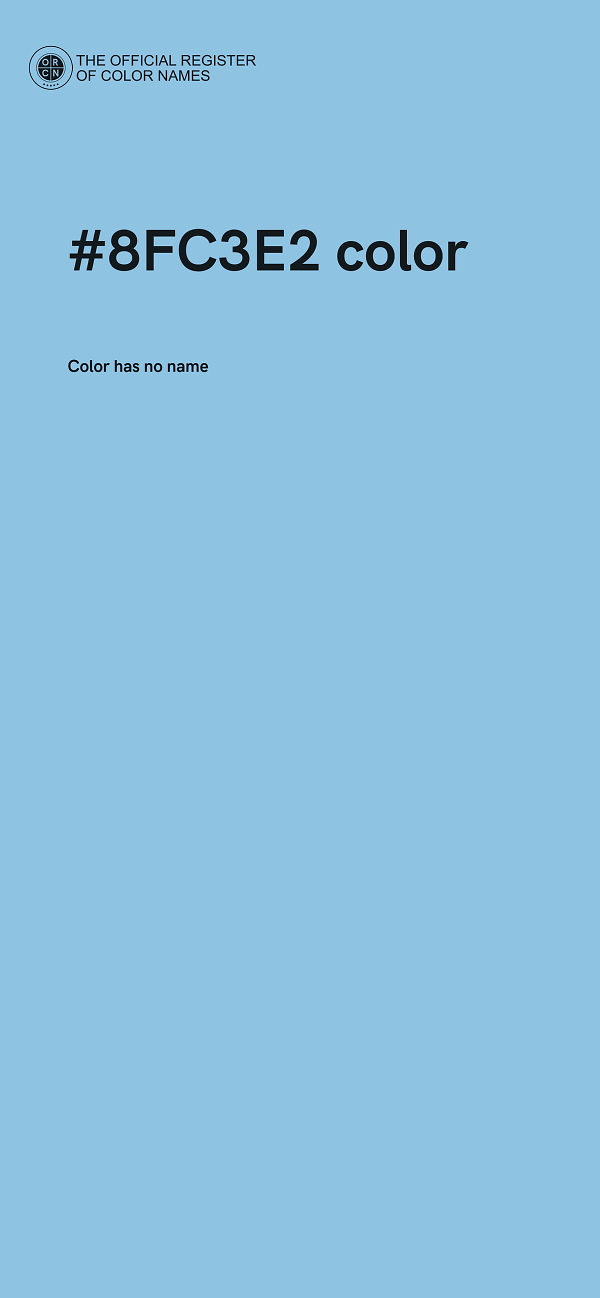 #8FC3E2 color image