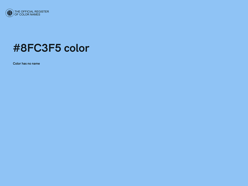 #8FC3F5 color image