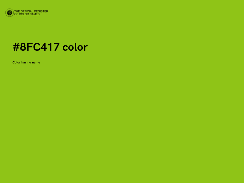 #8FC417 color image