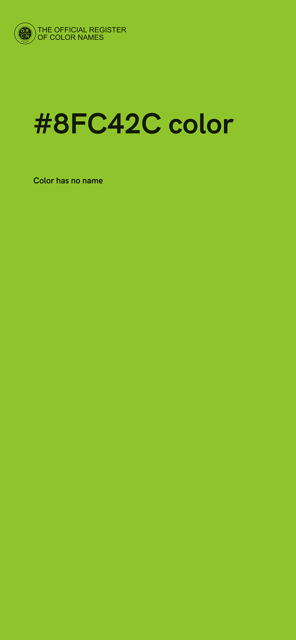 #8FC42C color image