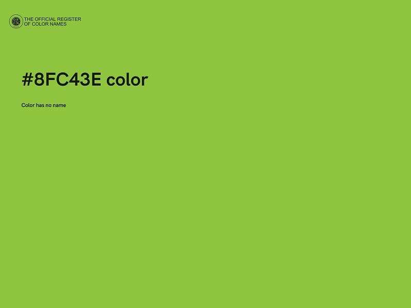 #8FC43E color image