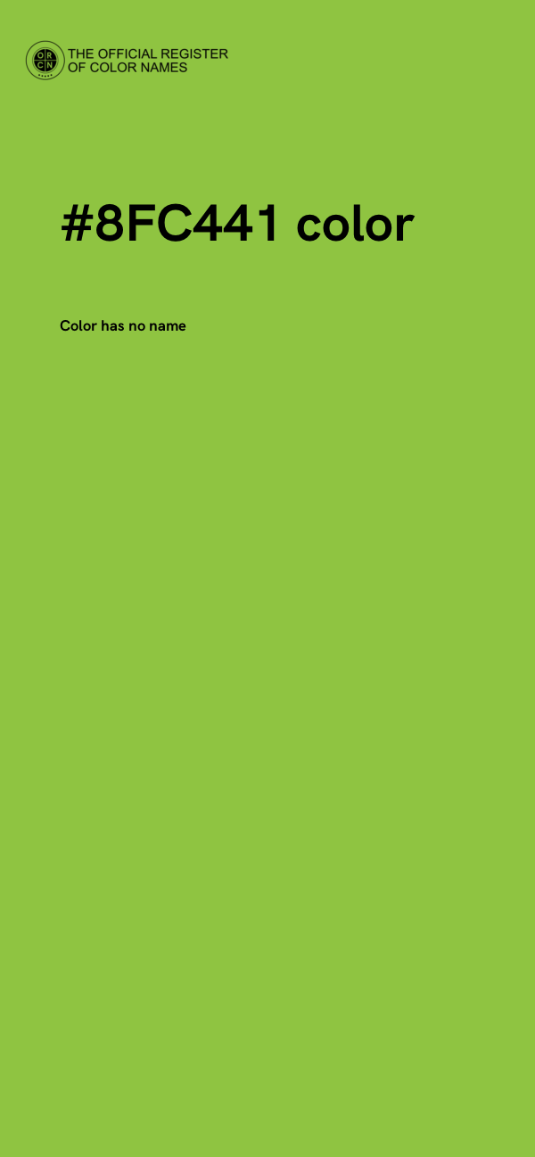 #8FC441 color image
