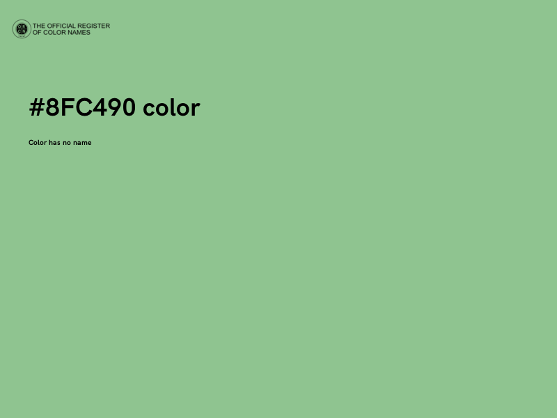 #8FC490 color image